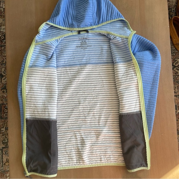 LL Bean Kids' Airlight Full-Zip Hoodie, Colorblock - Picture 4 of 9